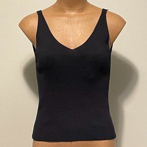 NWT - ONLY - Knit Tank Top - Black - Size Large